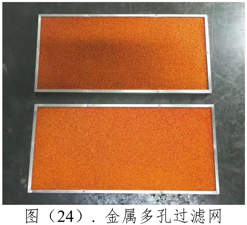  气体净化装置照片（a、b、c、d 分别为不同角度的设备照片）